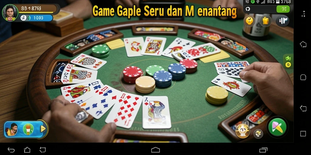 Tampilan gameplay seru Gaple di 8768 yang menantang.