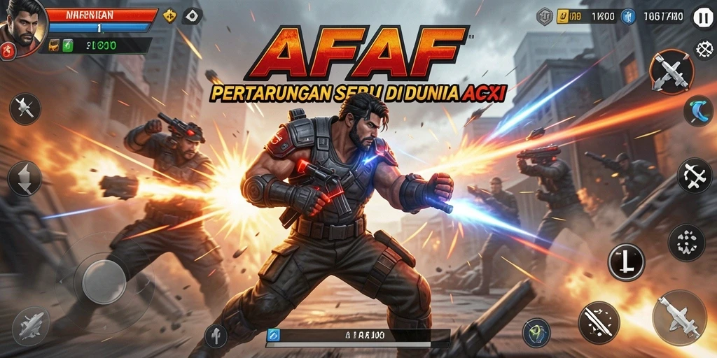 Tampilan gameplay AFAF yang penuh aksi dan pertarungan seru.