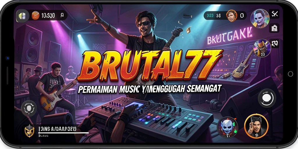 Tampilan gameplay yang seru dan interaktif di BRUTAL77.