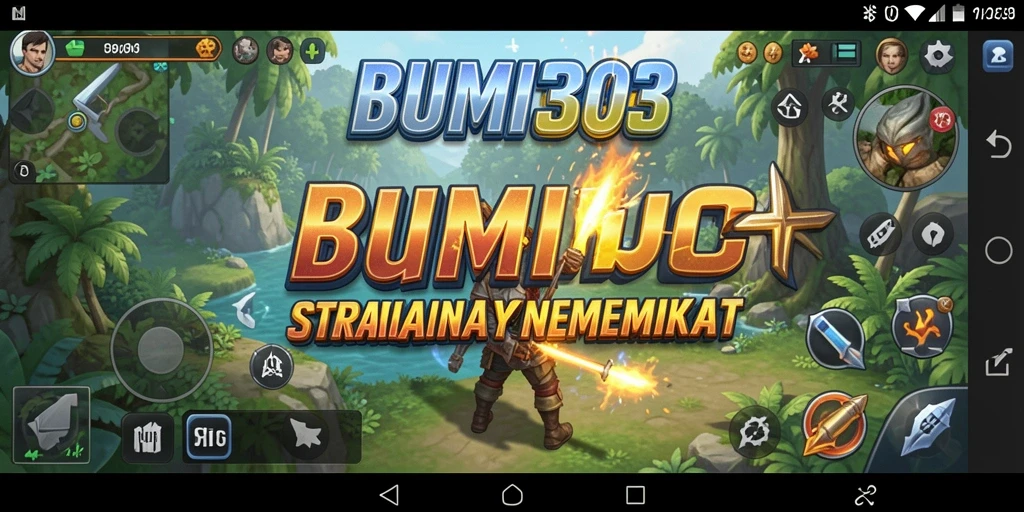 Tampilan gameplay menarik dari BUMI303 yang menunjukkan strategi dan pertempuran.