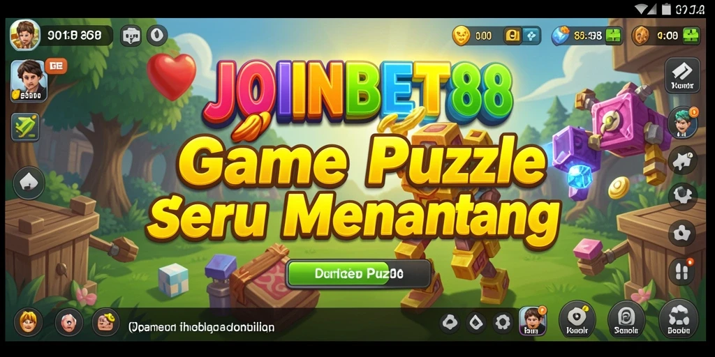 Screenshot utama gameplay seru game Puzzle JOINBET88.