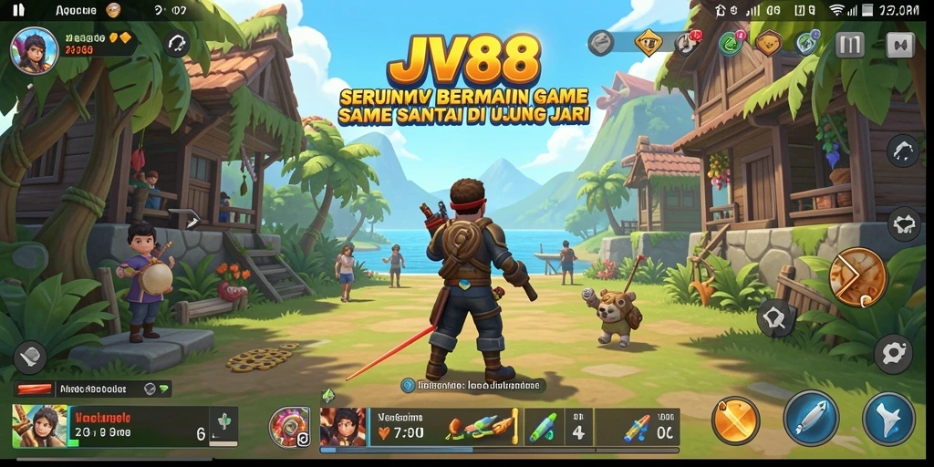 Screenshot gameplay JV88 menunjukkan keseruan dalam bermain game Casual.