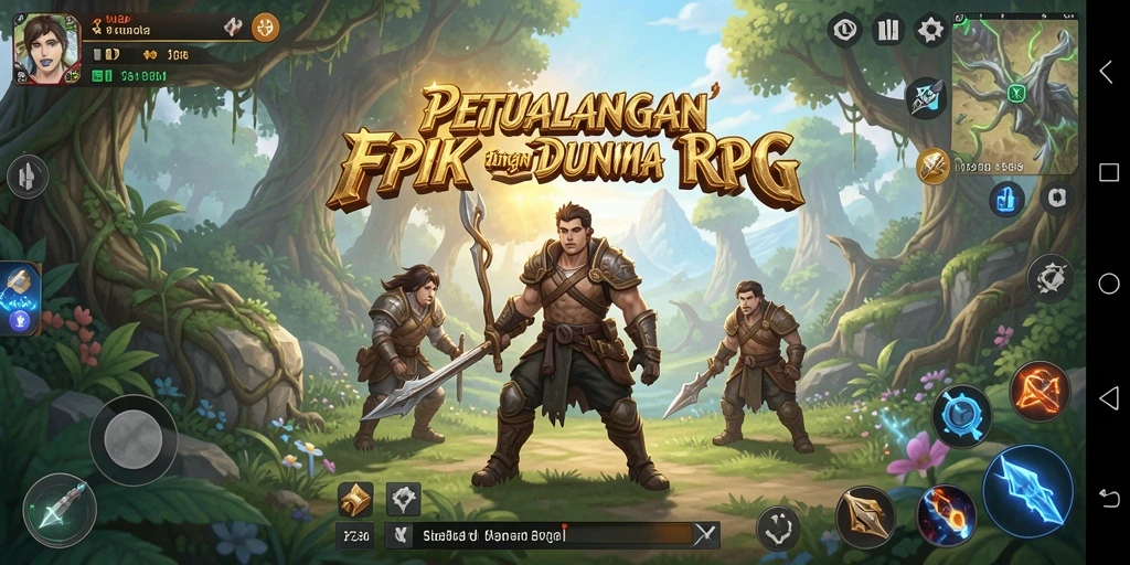 Tampilan gameplay K234 yang memukau dengan strategi pertarungan RPG.