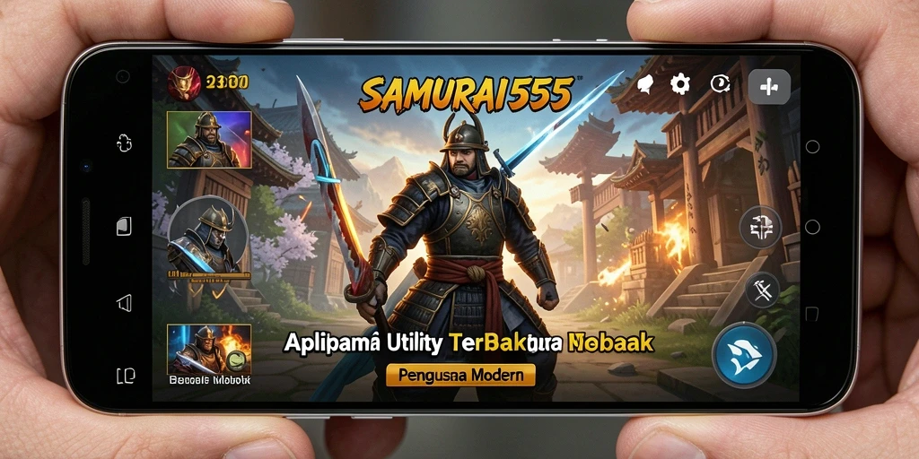 Tampilan utama SAMURAI555 dengan fitur Utility yang lengkap.