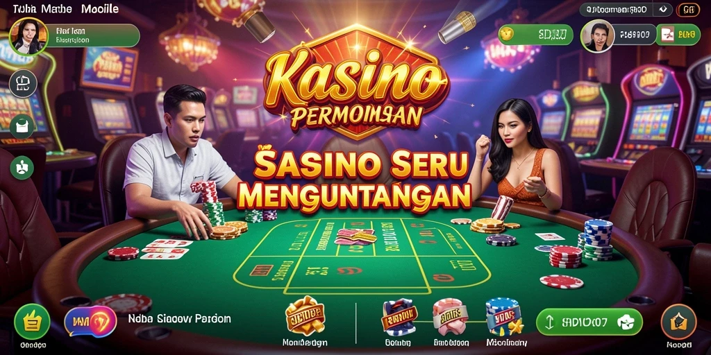 Gameplay menarik dari permainan Kasino yang mendebarkan.