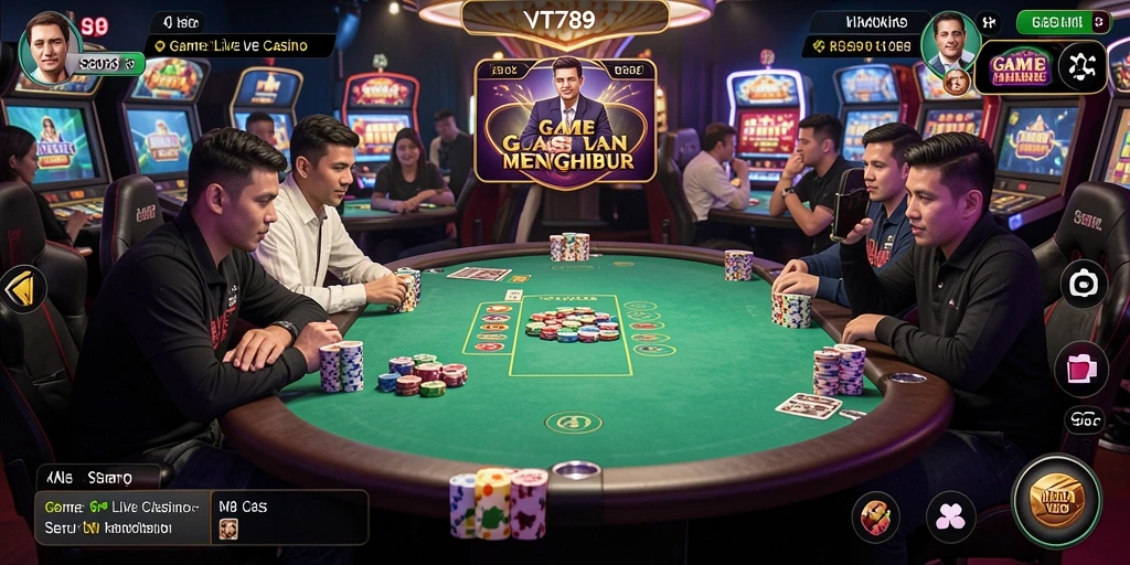 Gameplay Live Casino yang mendebarkan dan interaktif.